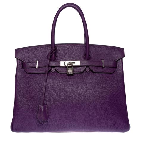 hermes ultraviolet birkin 30 rare|HERMES Taurillon Clemence Birkin 30 Ultraviolet .